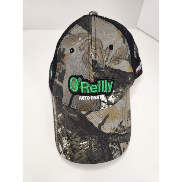 O'Reilly Auto Parts Hat Cap Snap Back‎ Trucker Vented Mesh Camo - Picture 1 of 5